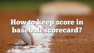 How to keep score in baseball scorecard?