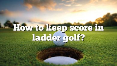 How to keep score in ladder golf?