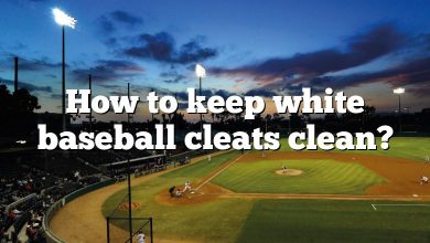 How to keep white baseball cleats clean?