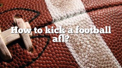 How to kick a football afl?