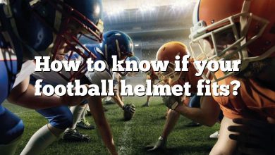 How to know if your football helmet fits?