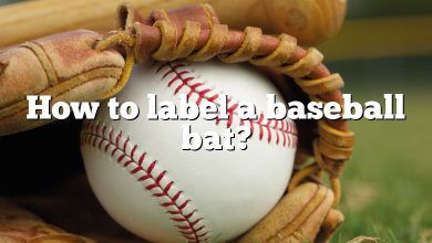 How to label a baseball bat?