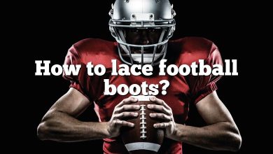 How to lace football boots?