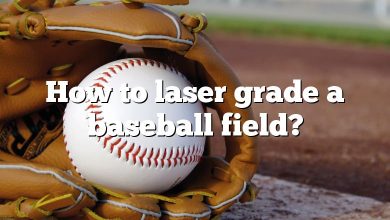 How to laser grade a baseball field?