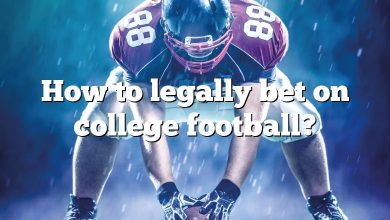 How to legally bet on college football?