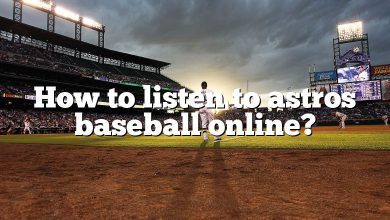 How to listen to astros baseball online?