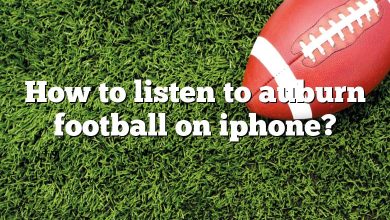 How to listen to auburn football on iphone?