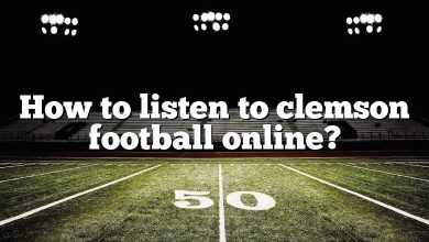 How to listen to clemson football online?