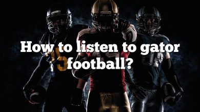 How to listen to gator football?