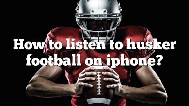 How to listen to husker football on iphone?