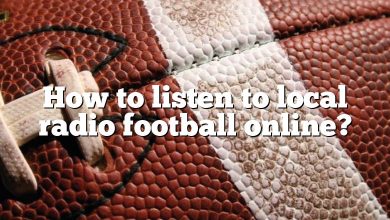 How to listen to local radio football online?