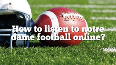 How to listen to notre dame football online?
