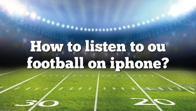 How to listen to ou football on iphone?