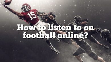 How to listen to ou football online?