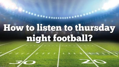 How to listen to thursday night football?