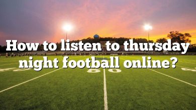 How to listen to thursday night football online?