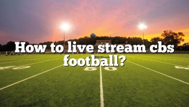 How to live stream cbs football?