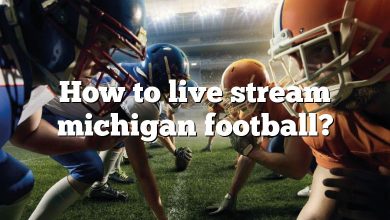 How to live stream michigan football?