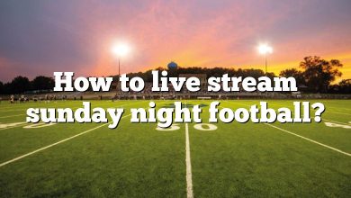 How to live stream sunday night football?