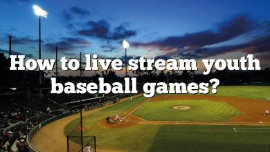 How to live stream youth baseball games?