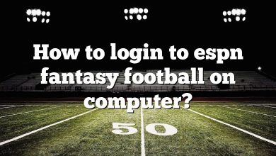 How to login to espn fantasy football on computer?