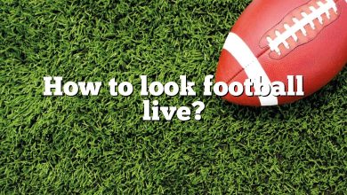 How to look football live?