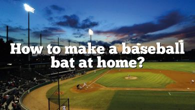 How to make a baseball bat at home?