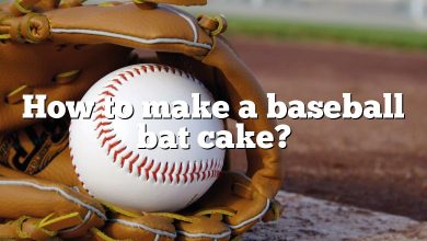 How to make a baseball bat cake?