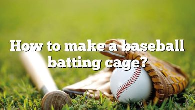How to make a baseball batting cage?