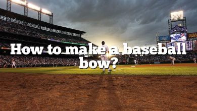 How to make a baseball bow?