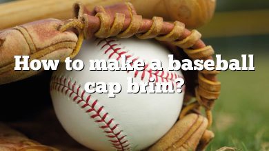 How to make a baseball cap brim?