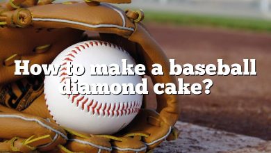 How to make a baseball diamond cake?