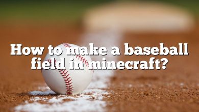 How to make a baseball field in minecraft?