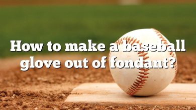 How to make a baseball glove out of fondant?