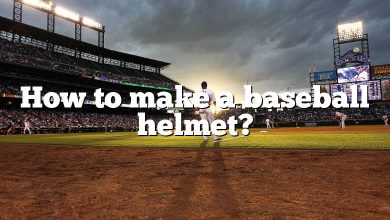 How to make a baseball helmet?