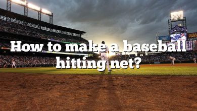 How to make a baseball hitting net?