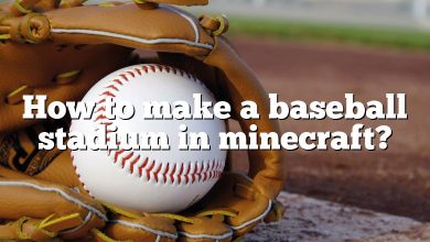 How to make a baseball stadium in minecraft?