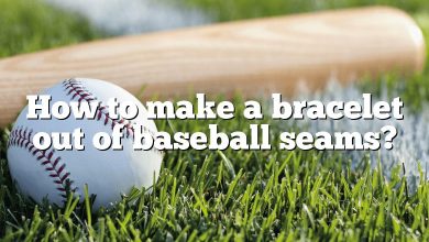 How to make a bracelet out of baseball seams?
