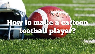 How to make a cartoon football player?
