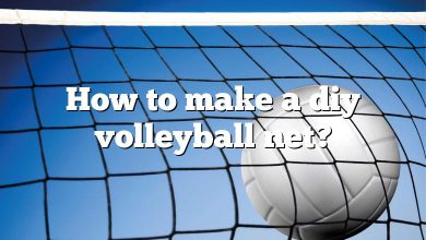 How to make a diy volleyball net?