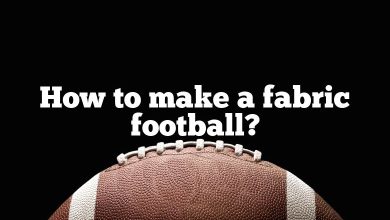 How to make a fabric football?