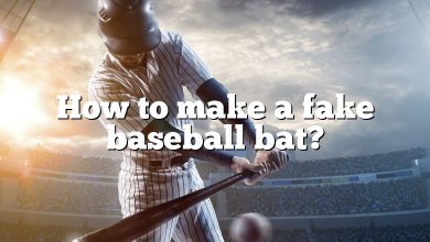 How to make a fake baseball bat?