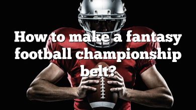 How to make a fantasy football championship belt?