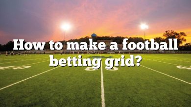 How to make a football betting grid?