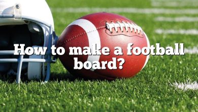 How to make a football board?