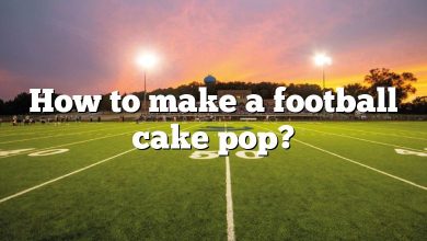 How to make a football cake pop?
