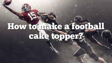 How to make a football cake topper?