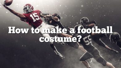 How to make a football costume?