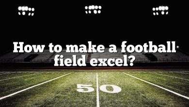 How to make a football field excel?