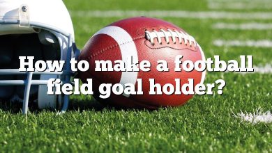 How to make a football field goal holder?